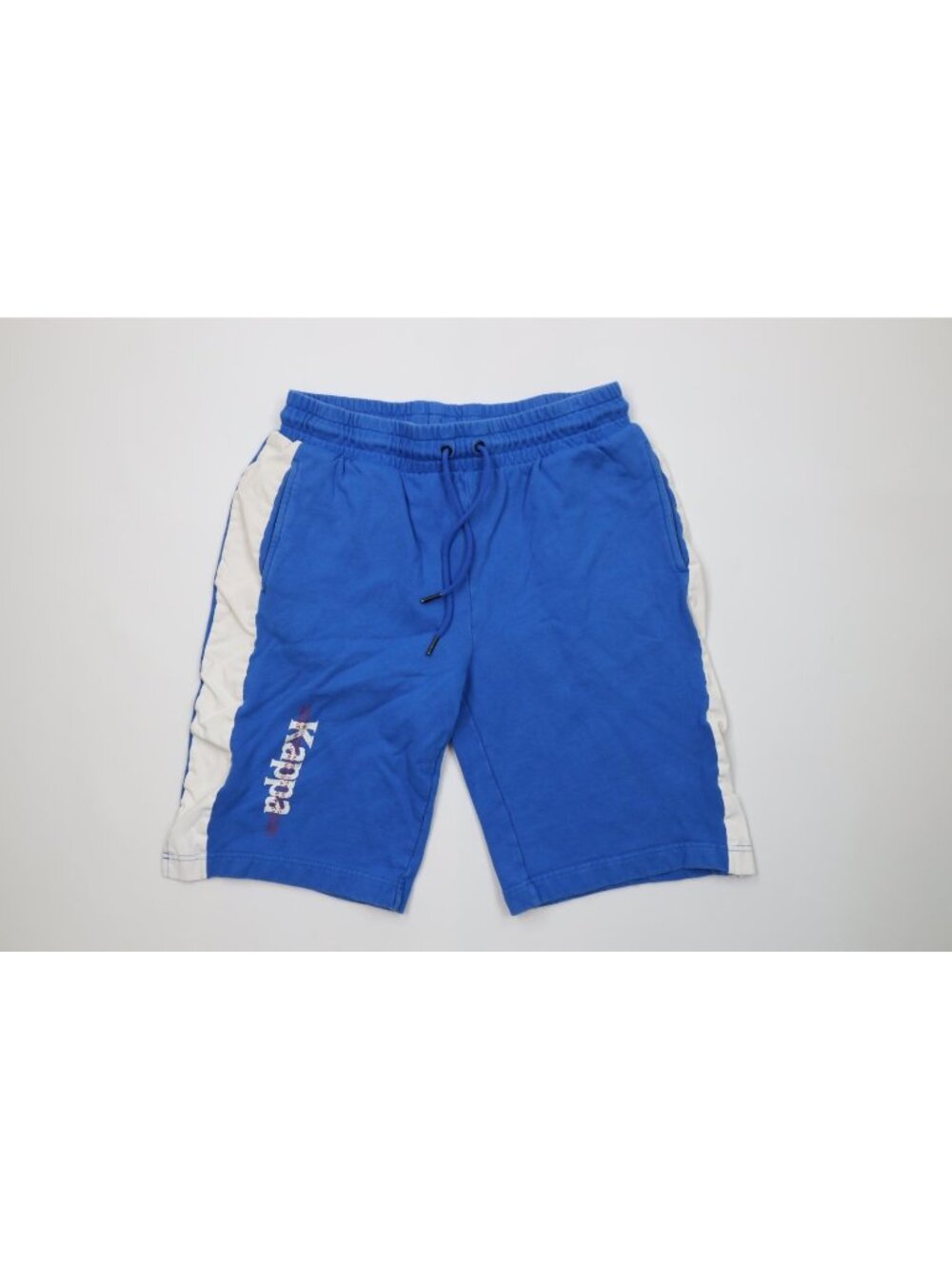 Vtg Y2K Kappa Soccer Mens Large Faded Spell Out French Terry Sweatpants Shorts